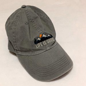 Life Is Good Hat - Mountain Sunset - Gray